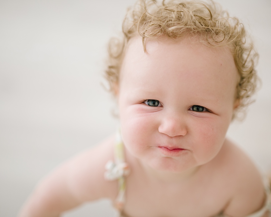 katie ballantine photography. frederick baby photographer.  baby in natural light studio. milestone session