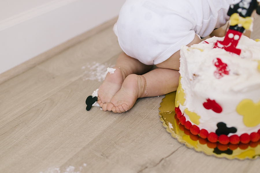 Katie Ballantine Photography, Frederick Maryland Baby Photographer.  Cake smash studio session.  