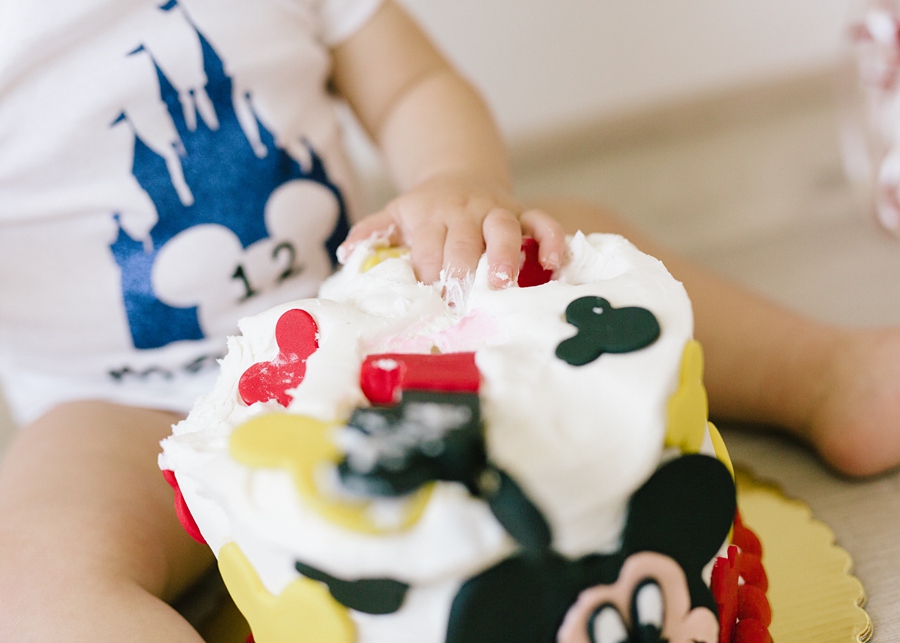 Katie Ballantine Photography, Frederick Maryland Baby Photographer.  Cake smash studio session.  