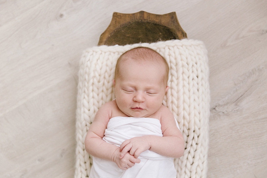 Katie Ballantine Photography. frederick, maryland newborn photographer.  All White newborn studio photography.  