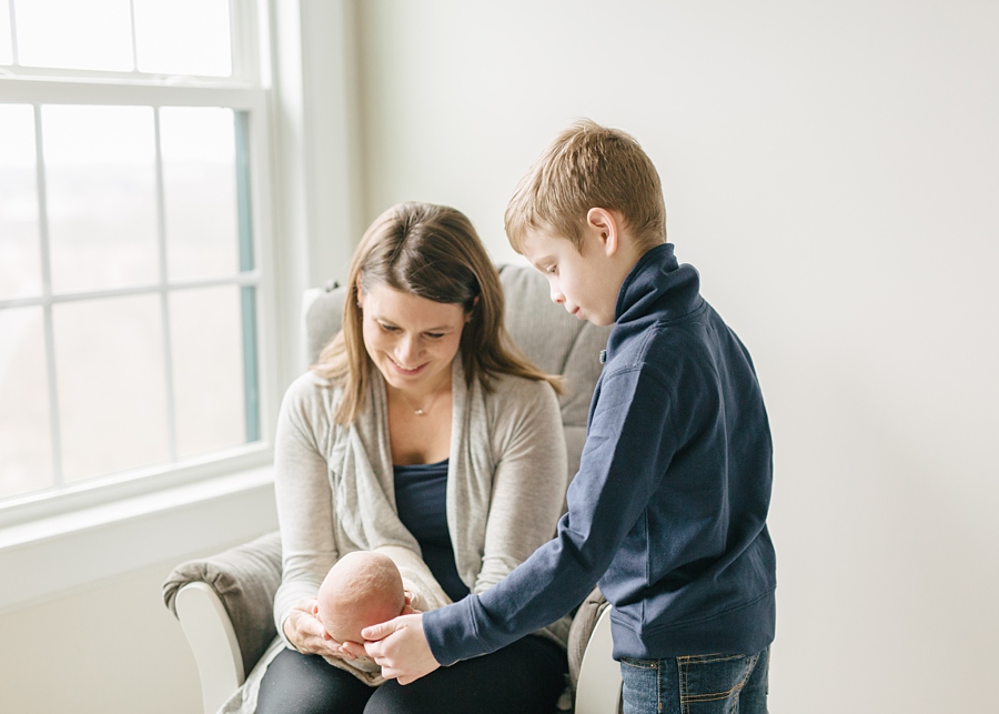 Katie Ballantine Photography. New Market Frederick Maryland Newborn and Baby Photographer.  In-home Frederick Newborn Session