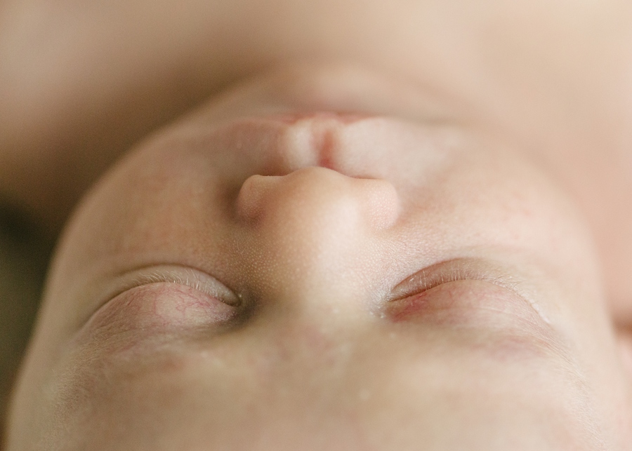 Katie Ballantine Photography. New Market, Frederick, Maryland Newborn Photographer.  In-home newborn session.  Macro eyelash