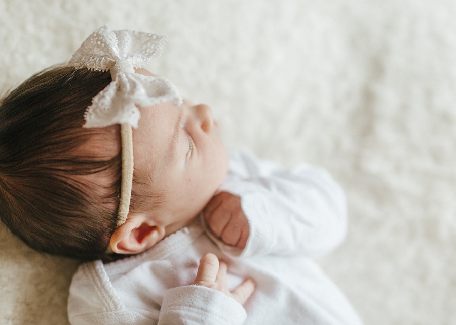 Frederick Maryland Newborn Photographer.  In-home lifestyle newborn photography.  Natural light photographer New Market, Maryland.