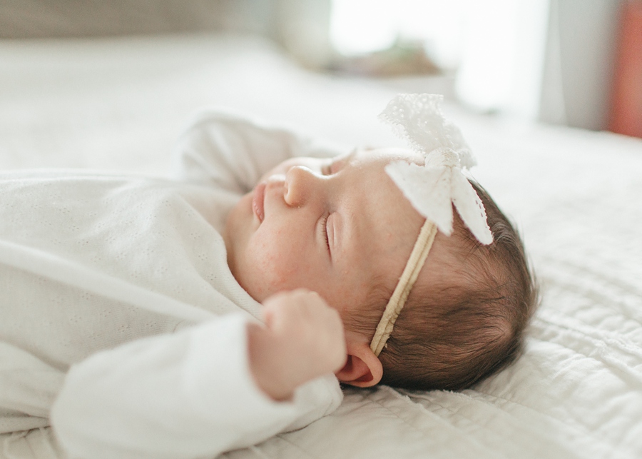 Frederick Maryland Newborn Photographer.  In-home lifestyle newborn photography.  Natural light photographer New Market, Maryland.