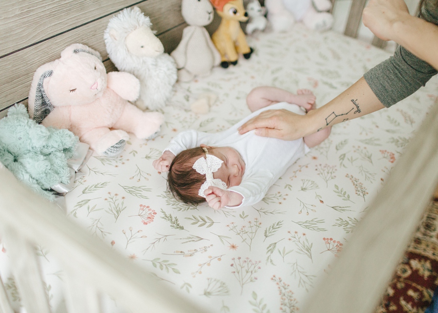 Frederick Maryland Newborn Photographer.  In-home lifestyle newborn photography.  Natural light photographer New Market, Maryland.