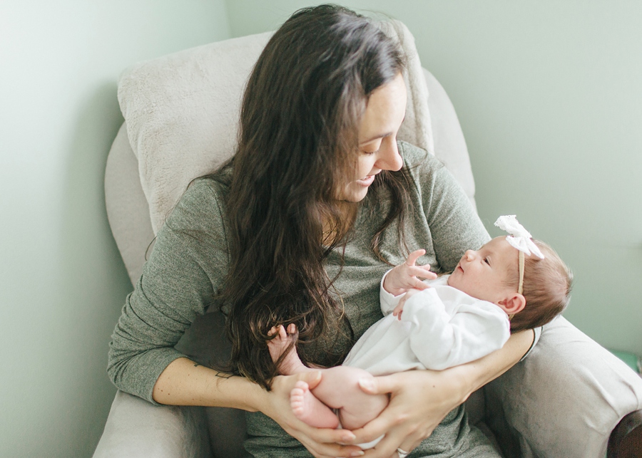 Frederick Maryland Newborn Photographer.  In-home lifestyle newborn photography.  Natural light photographer New Market, Maryland.