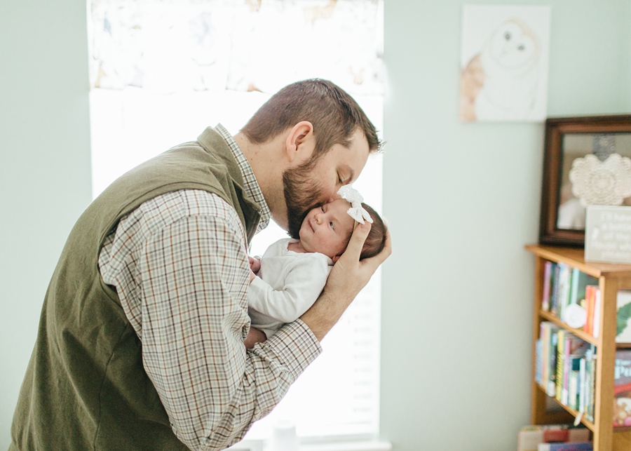 Frederick Maryland Newborn Photographer.  In-home lifestyle newborn photography.  Natural light photographer New Market, Maryland.