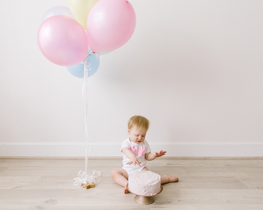 Katie Ballantine Photography.  Frederick Baby and Cake Smash Photographer.  New Market Baby Photographer