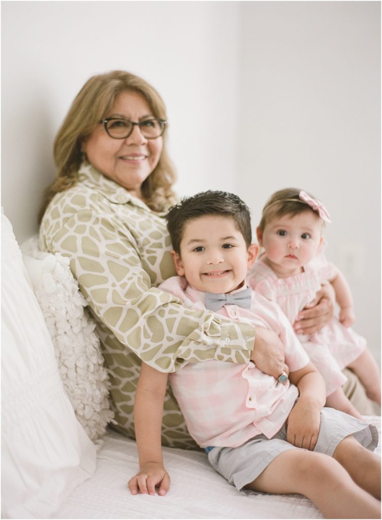 Katie Ballantine Photography, New Market Frederick Maryland Baby and Child Photographer.  Child photography in all white studio.  Mother and Me Session.  Mothers Day Portraits