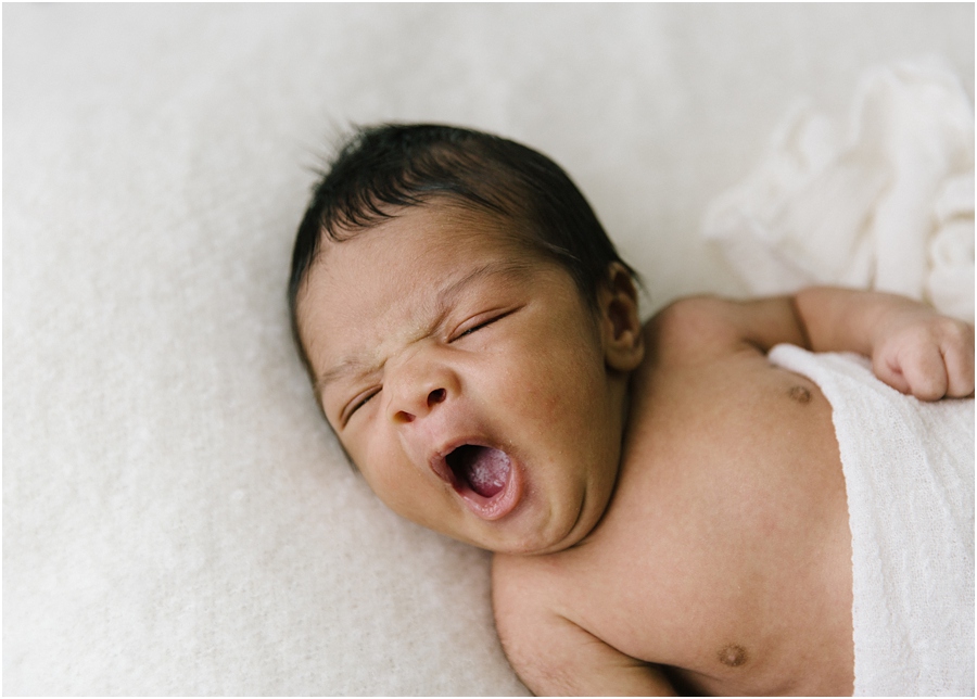 Katie Ballantine Photography. Frederick Maryland Newborn Photographer.  Studio Newborn Photography.  Natural Baby Photographer.  New Market newborn photographer. baby yawn