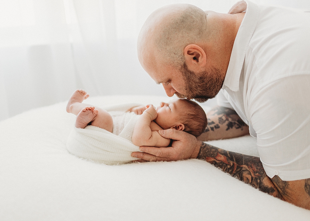 Katie Ballantine Photography. Frederick newborn photographer. New Market baby and newborn photographer. all white studio frederick maryland