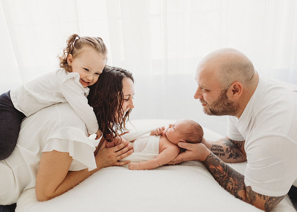 Katie Ballantine Photography. Frederick newborn photographer. New Market baby and newborn photographer. all white studio frederick maryland