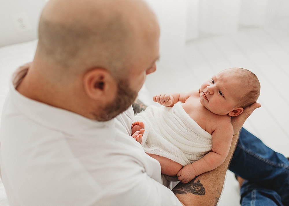 Katie Ballantine Photography. Frederick newborn photographer. New Market baby and newborn photographer. all white studio frederick maryland