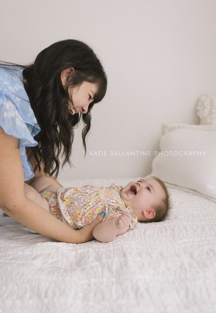 Frederick baby photographer. six month old girl photographs. New Market baby photographer. Frederick milestone photographer. Natural baby photography. Maryland baby photographer.